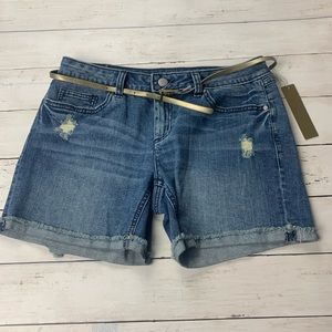 Lauren Conrad Distressed Denim Jean Shorts, Size 6